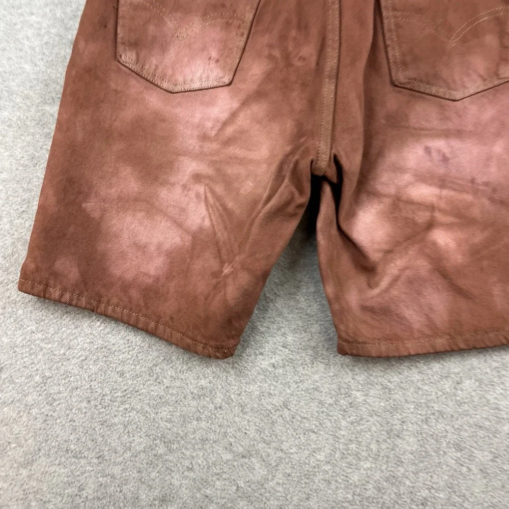 Vintage  Levis 505 Brown‎ Dyed Mens 34 Relaxed Fit Jorts Denim Shorts 90s USA